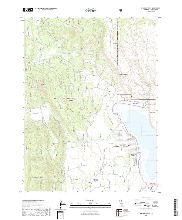Spalding Tract topographic map thumbnail