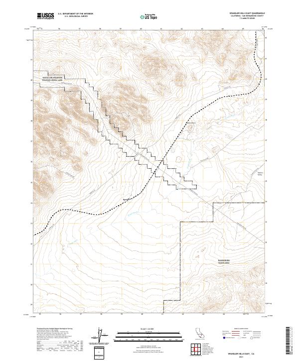 Spangler Hills East topographic map thumbnail