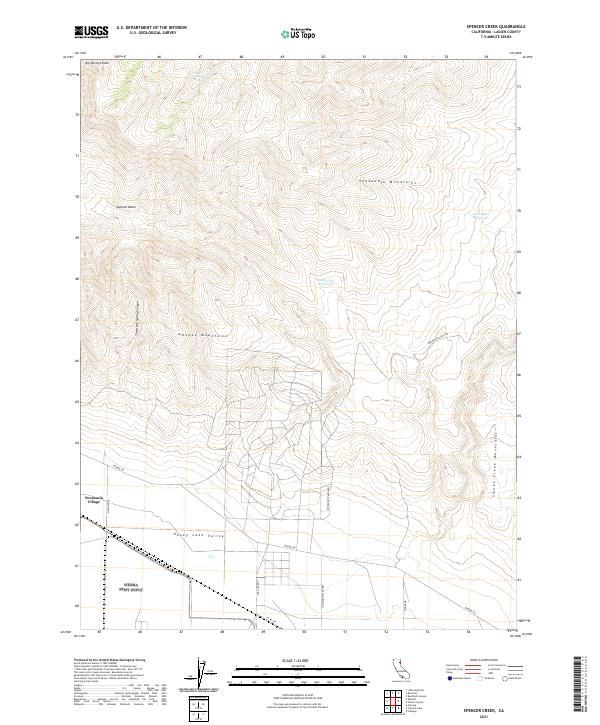 Spencer Creek topographic map thumbnail