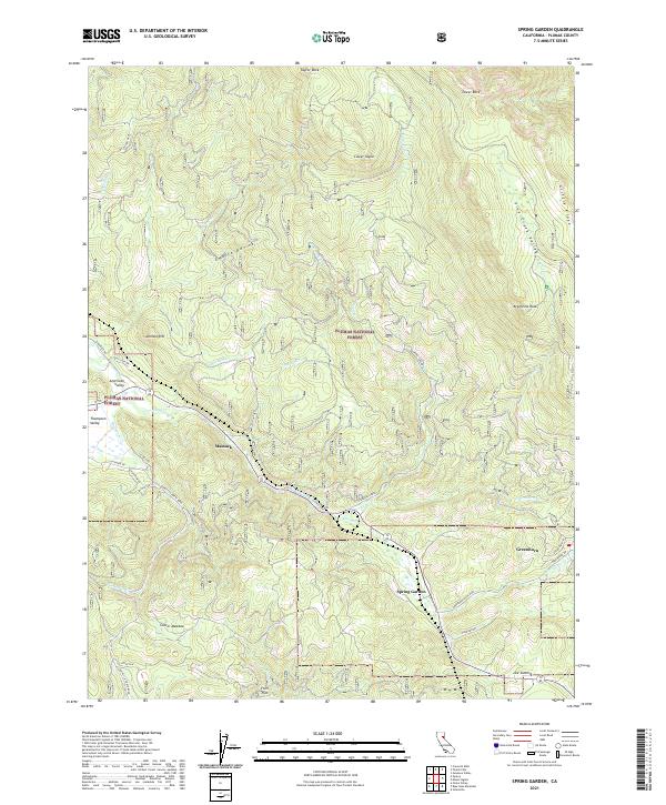 Spring Garden 2021 topographic map thumbnail