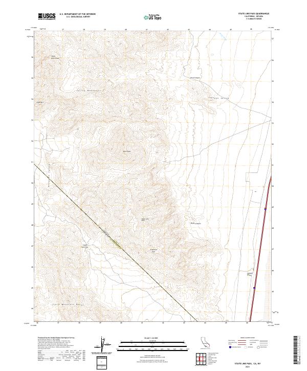 State Line Pass 2021 topographic map thumbnail