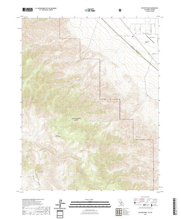Station Peak 2021 topographic map thumbnail