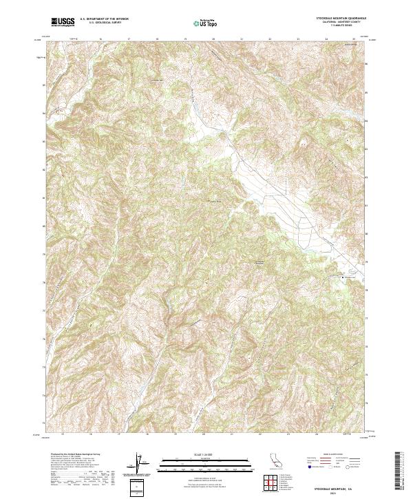 Stockdale Mountain topographic map thumbnail