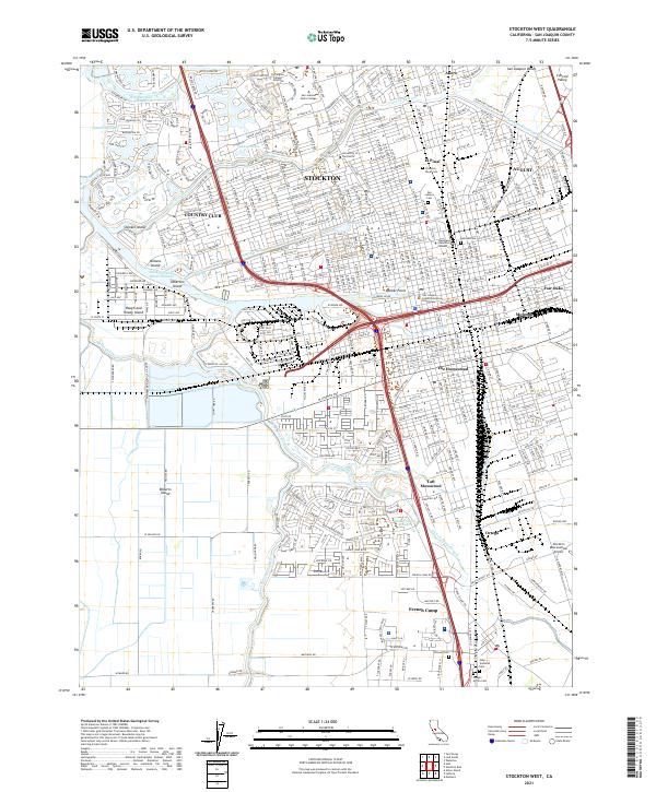 Stockton West topographic map thumbnail
