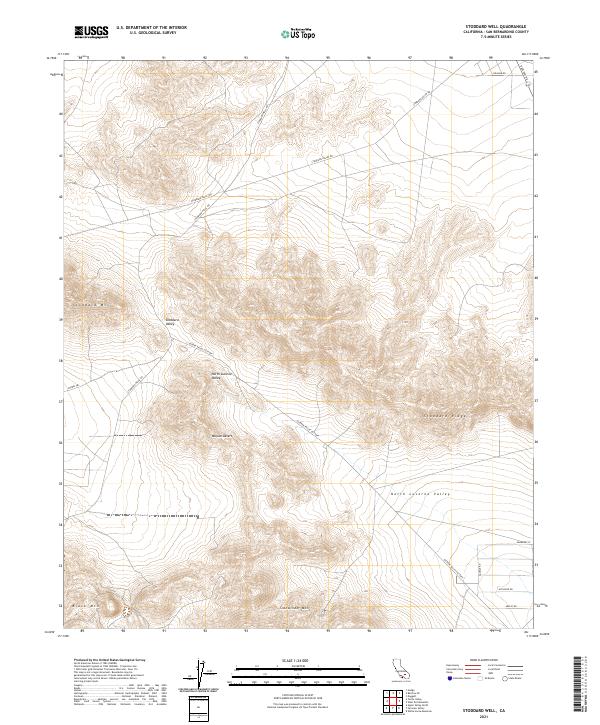 Stoddard Well 2021 topographic map thumbnail
