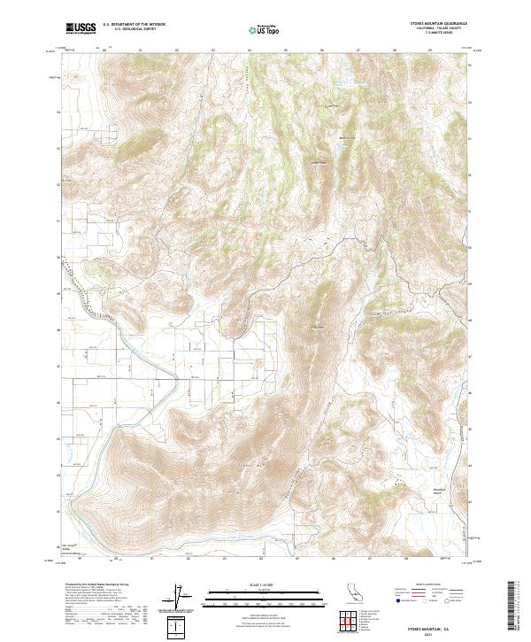 Stokes Mountain topographic map thumbnail