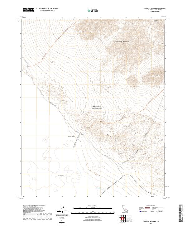 Stovepipe Wells NE topographic map thumbnail