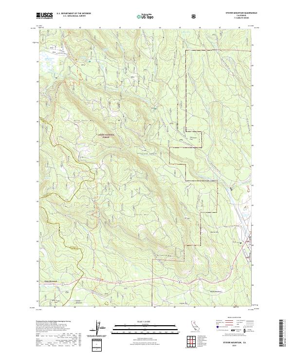 Stover Mountain 2021 topographic map thumbnail