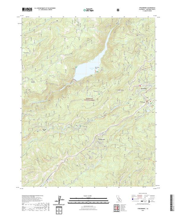 Strawberry 2021 topographic map thumbnail