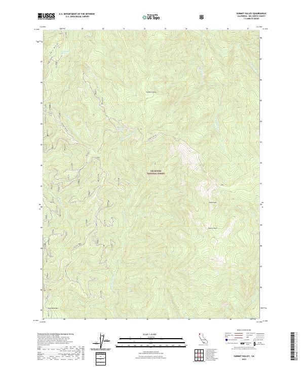 Summit Valley 2022 topographic map thumbnail