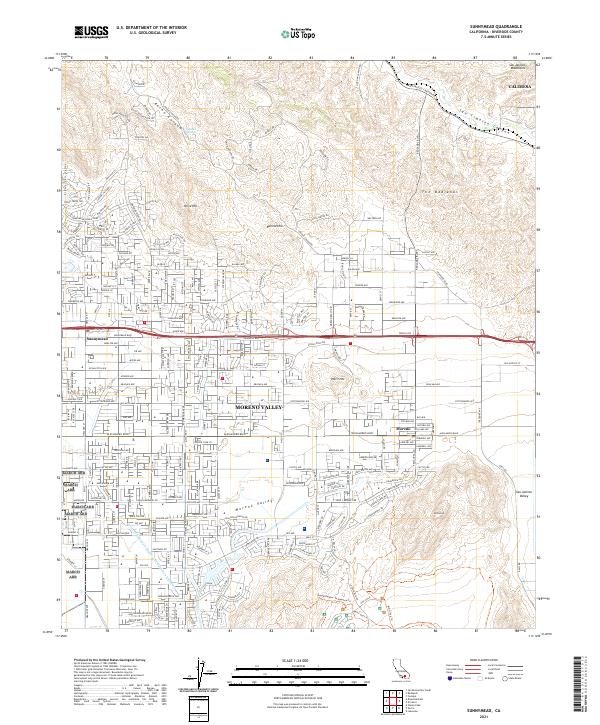 Sunnymead topographic map thumbnail