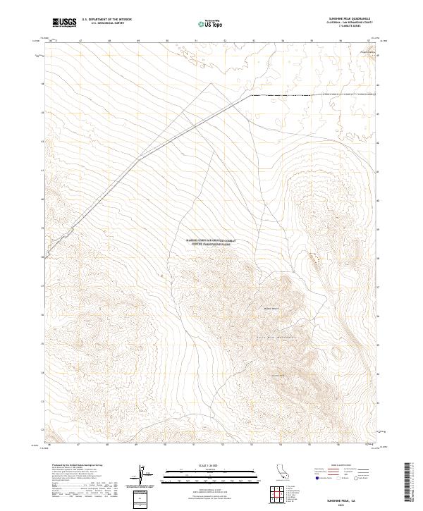 Sunshine Peak 2021 topographic map thumbnail