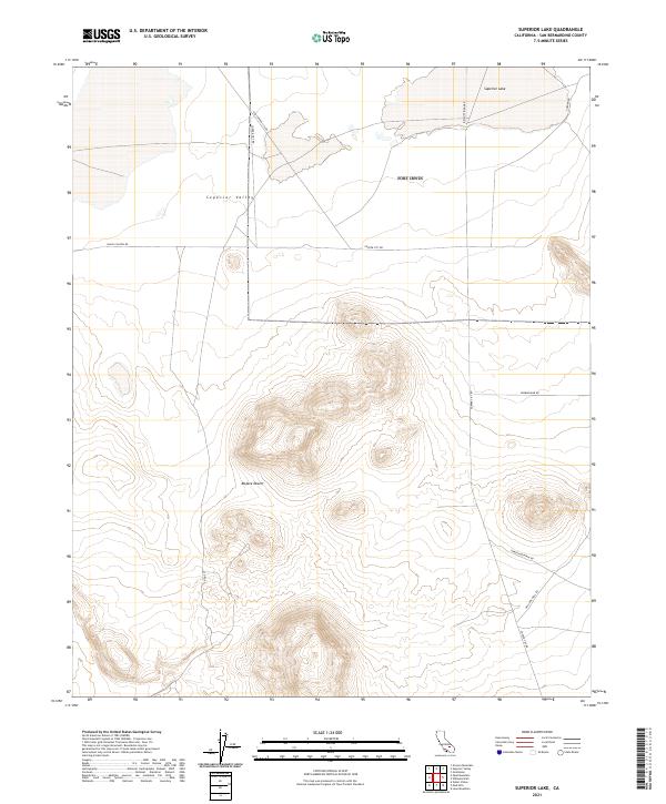 Superior Lake topographic map thumbnail