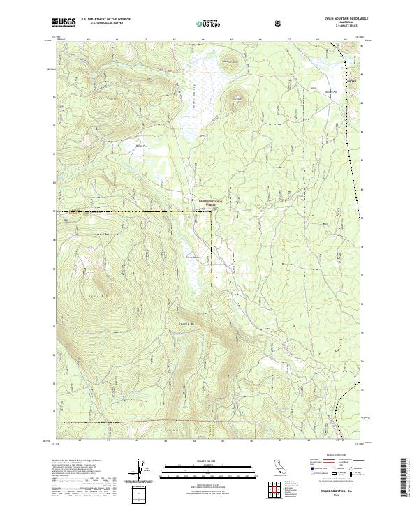 Swain Mountain 2021 topographic map thumbnail
