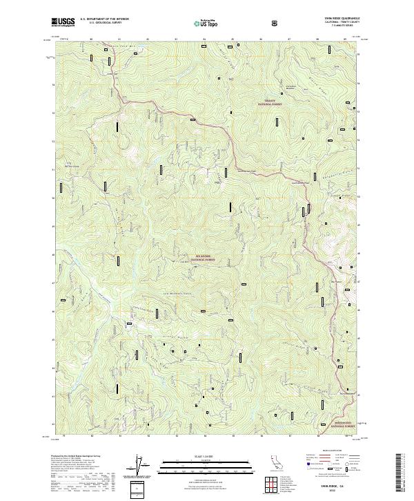 Swim Ridge topographic map thumbnail