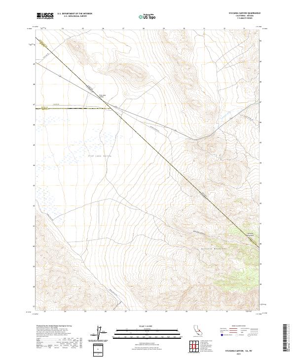 Sylvania Canyon topographic map thumbnail