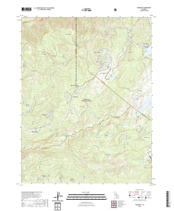 Tamarack 2022 topographic map thumbnail