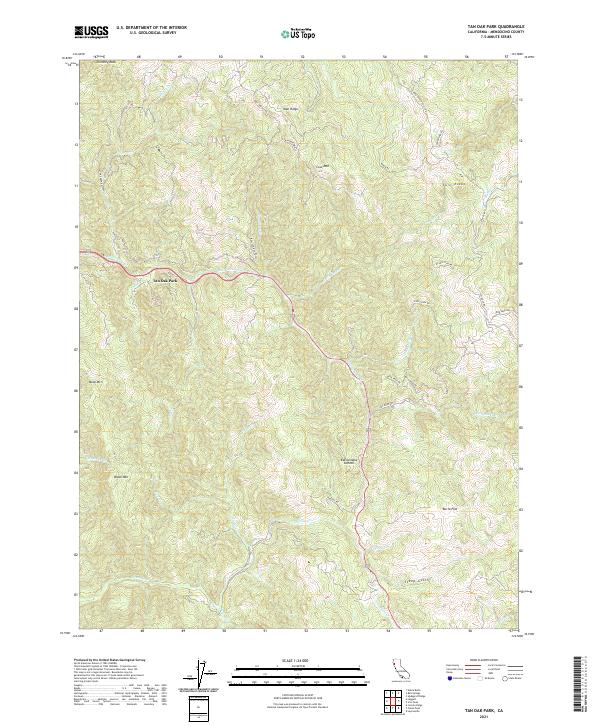Tan Oak Park topographic map thumbnail