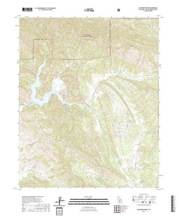 Tar Spring Ridge 2021 topographic map thumbnail