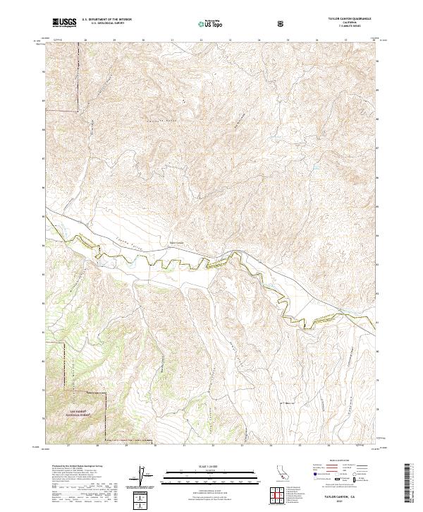 Taylor Canyon 2021 topographic map thumbnail