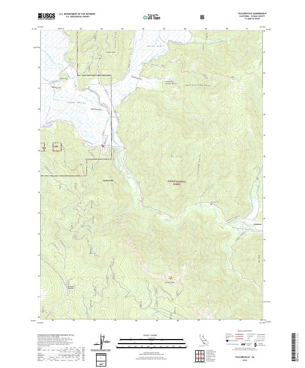 Taylorsville topographic map thumbnail