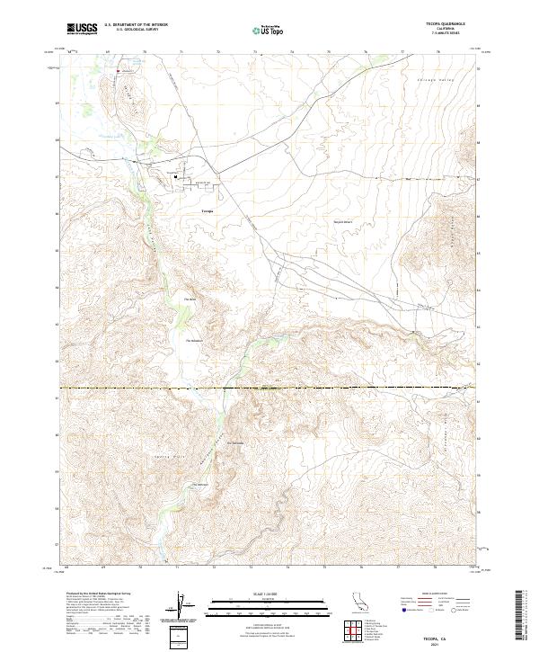 Tecopa 2021 topographic map preview