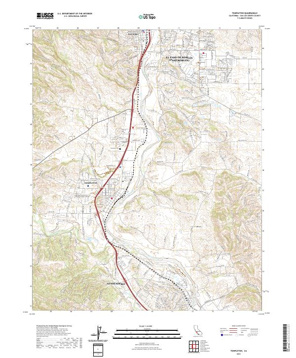 Templeton 2021 topographic map thumbnail