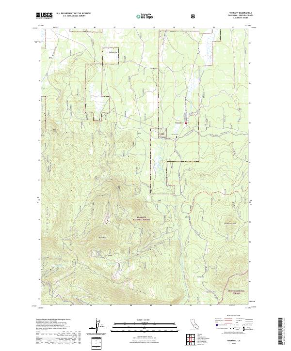Tennant 2022 topographic map thumbnail