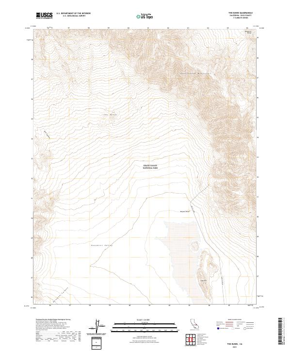 The Dunes 2021 topographic map thumbnail