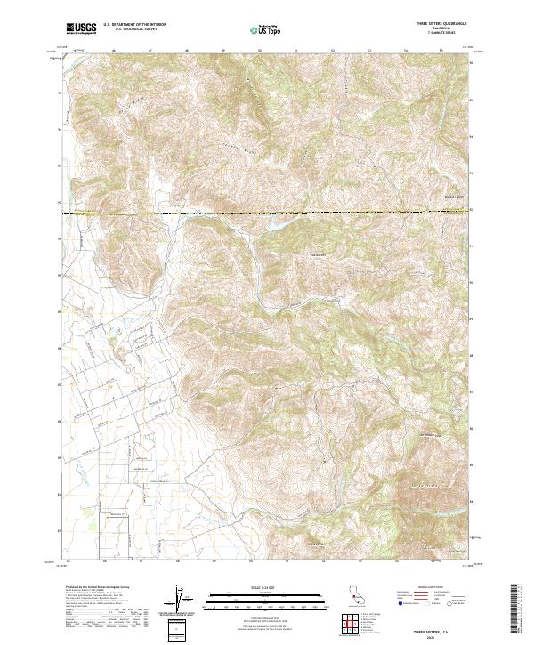 Three Sisters 2021 topographic map thumbnail