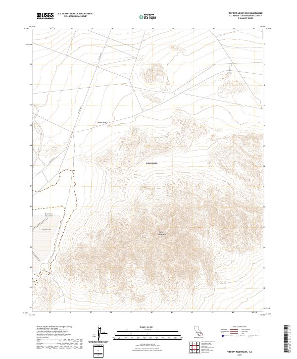 Tiefort Mountains topographic map thumbnail