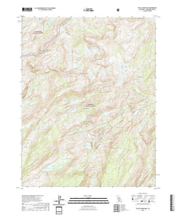 Tiltill Mountain 2022 topographic map thumbnail