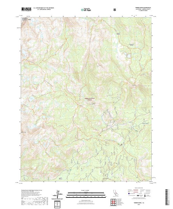 Timber Knob 2021 topographic map thumbnail
