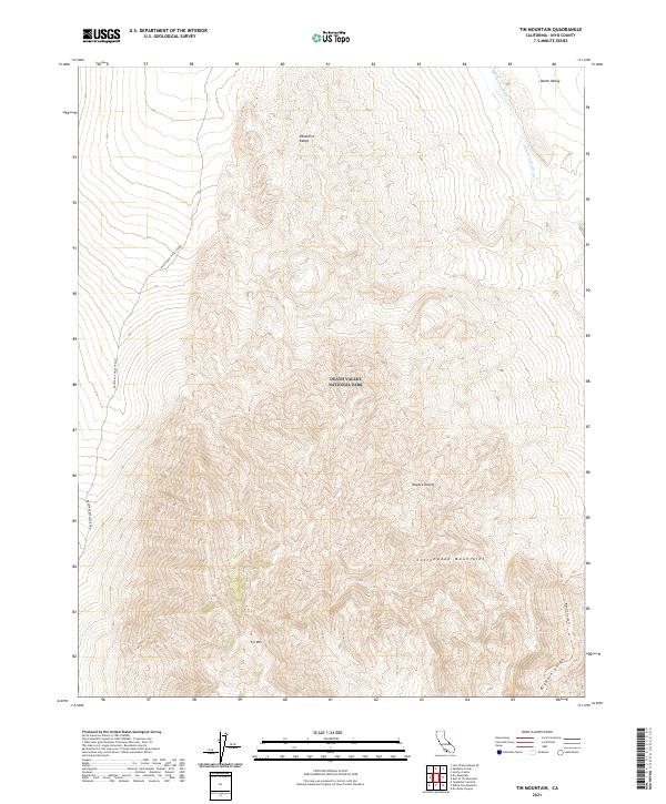 Tin Mountain 2021 topographic map thumbnail