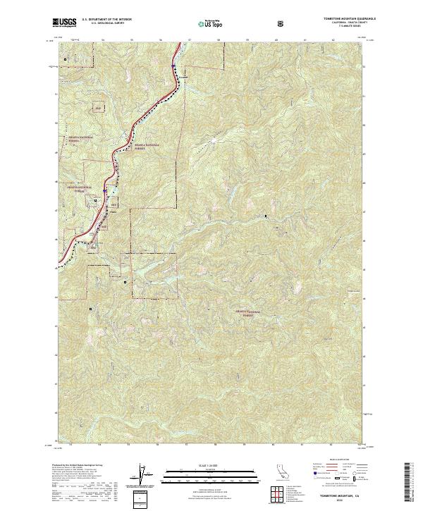 Tombstone Mountain topographic map thumbnail