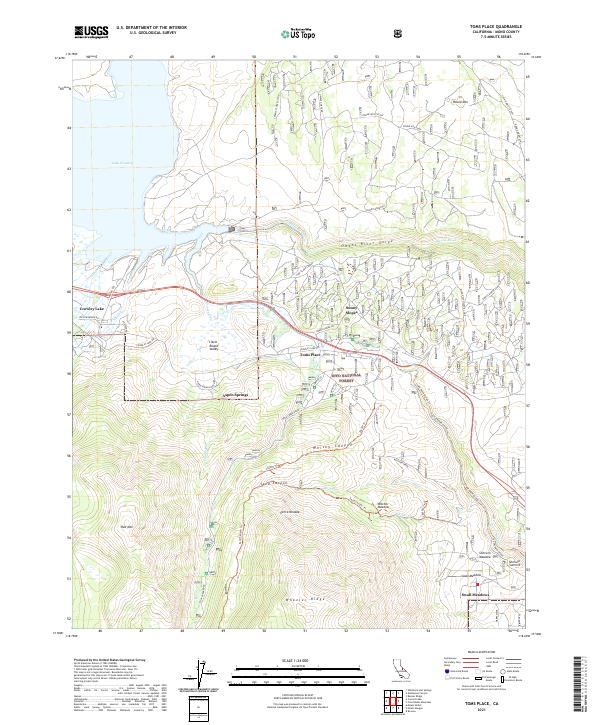 Toms Place 2021 topographic map thumbnail