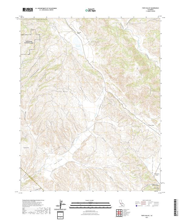 Topo Valley topographic map thumbnail