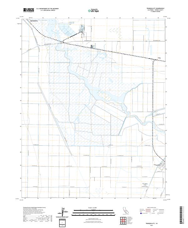 Tranquillity 2021 topographic map thumbnail
