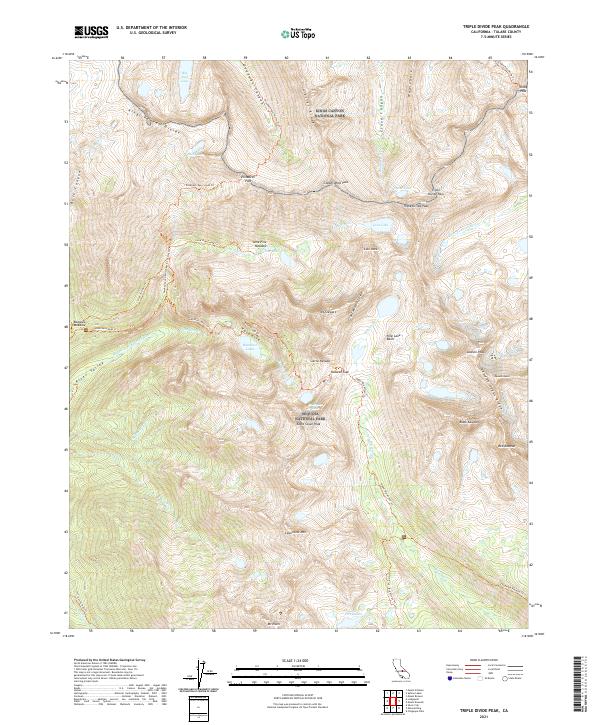Triple Divide Peak topographic map thumbnail