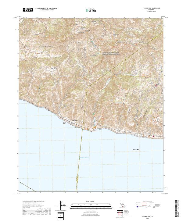 Triunfo Pass 2022 topographic map thumbnail