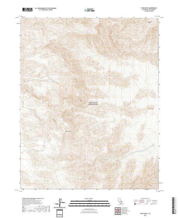 Tucki Wash 2021 topographic map thumbnail