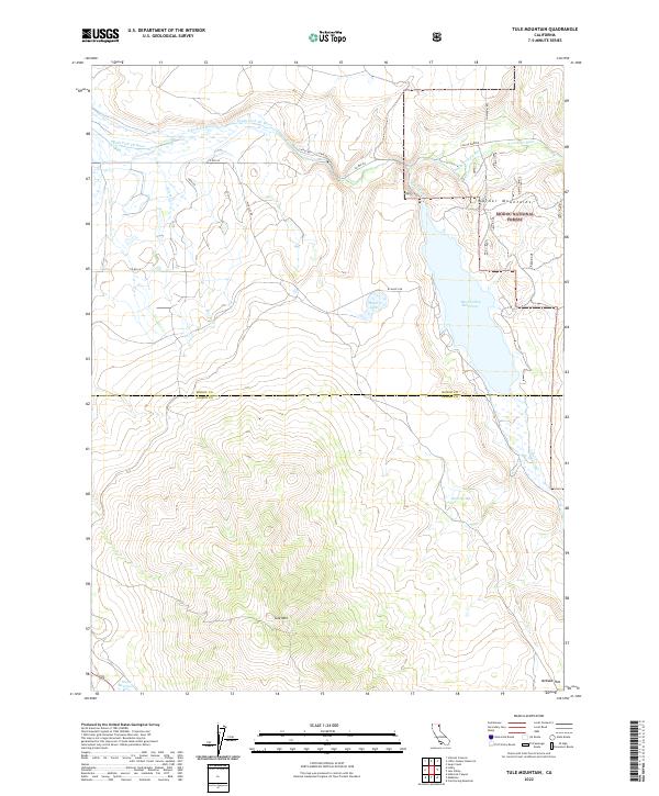 Tule Mountain 2022 topographic map thumbnail