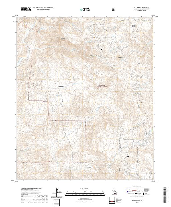 Tule Springs topographic map thumbnail