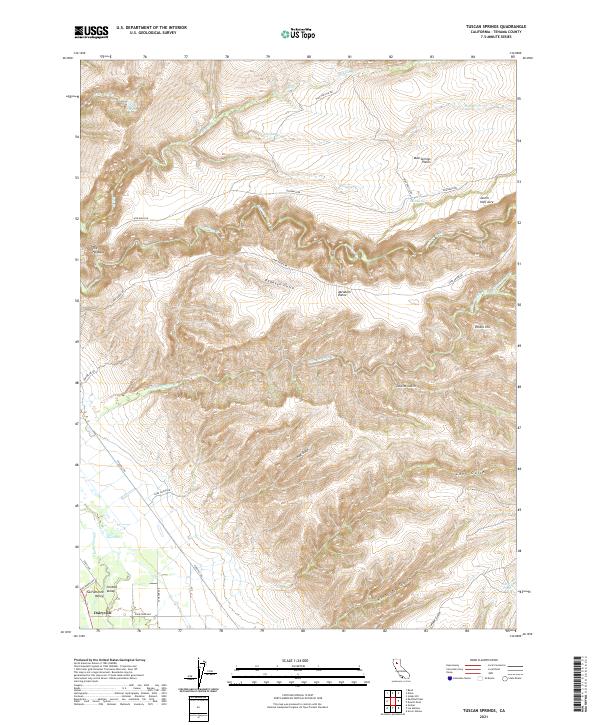 Tuscan Springs topographic map thumbnail