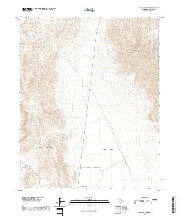 Twelvemile Spring 2021 topographic map thumbnail