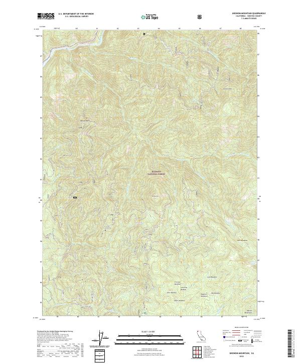 Ukonom Mountain 2022 topographic map thumbnail