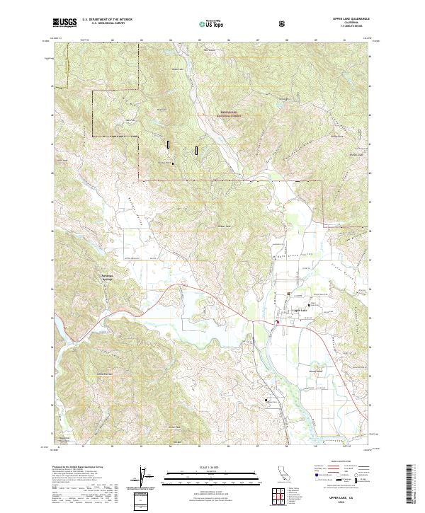 Upper Lake 2022 topographic map thumbnail