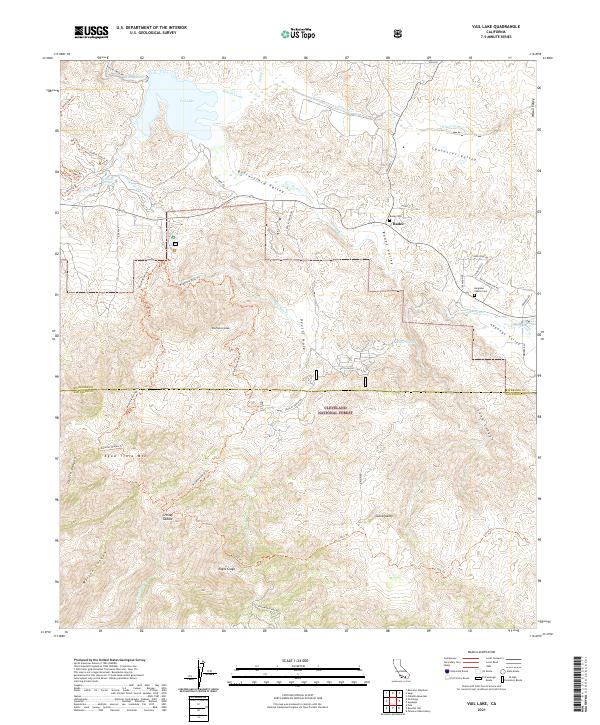 Vail Lake 2021 topographic map thumbnail