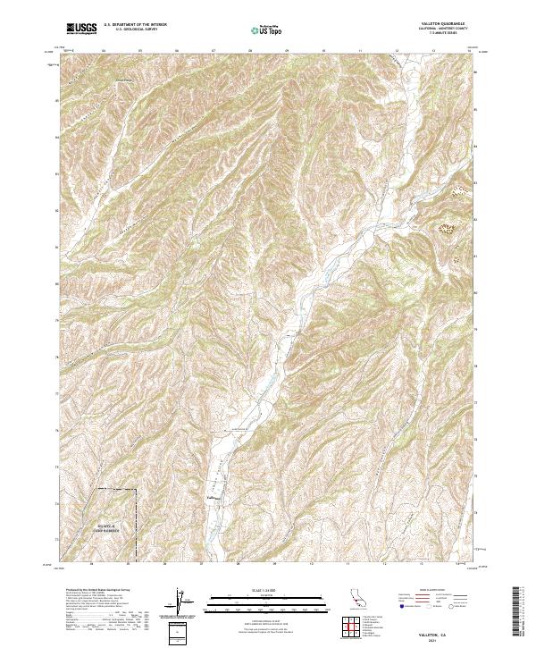 Valleton 2021 topographic map thumbnail