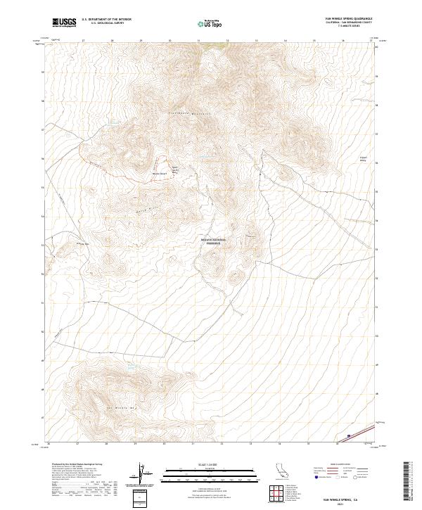 Van Winkle Spring 2021 topographic map thumbnail